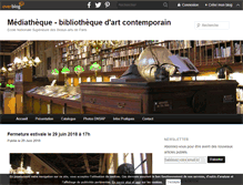 Tablet Screenshot of mediatheque-beauxartsparis.fr